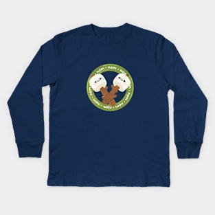 Nom nom nom Kids Long Sleeve T-Shirt